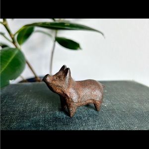 Terrain by Anthropologie Iron Garden Pig Figurine